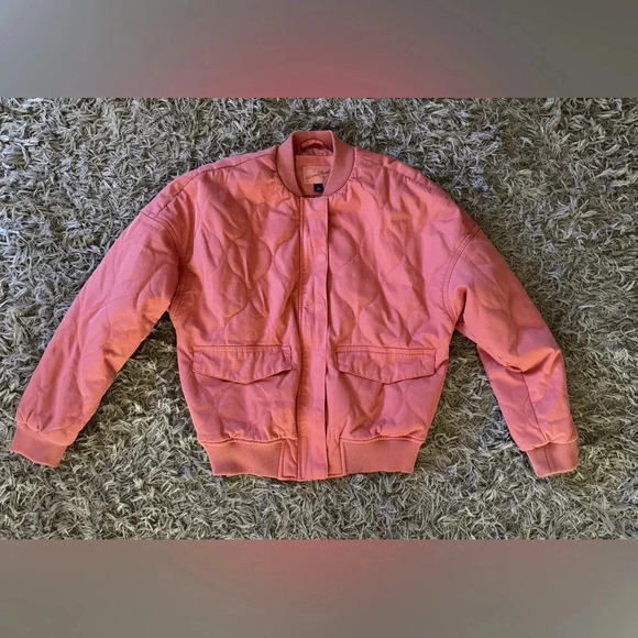 Universal Thread Salmon Pink Quilted Bomber Jacket Women’s Size Small - Picture 1 of 4